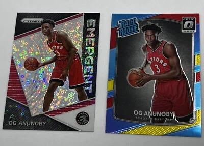 (2) OG Anunoby 2017-18 Optic RC #178 Prizm Silver EM-OGA New York Knicks - Image 1 of 4