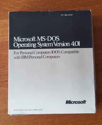 Microsoft MS-DOS 4.01, original verpackt - Bild 1 von 4