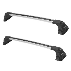 Barras transversales de techo para BMW Serie 3 E46 Sedán 1998-2006 | Punto fijo | Plateado - Imagen 1 de 19