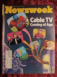 NEWSWEEK Magazine August 24 1981 Cable TV Debbie Harry Ronald Reagan - Picture 1 of 1