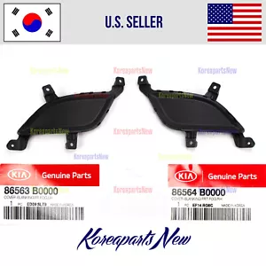 Front Bumper Grille Fog Lamp Covers Left + Right 2 pcs ⭐OEM⭐ Kia Forte 2017-2018 - Picture 1 of 6