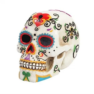Day of the Dead Skull Figurine - Picture 1 of 2