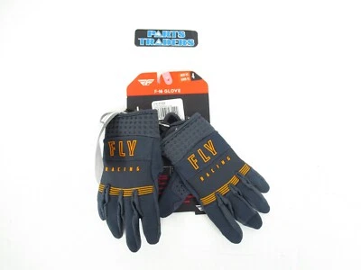 Fly Racing F-16 Motocross/Dirt Bike Gloves Grey/Orange Youth/Kids Size S - Image 1 of 2