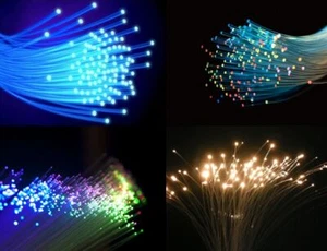 Conduttore luminoso cavo in fibra ottica conduttore ondulato luminoso fibra luminosa 2 metri 0,25-3 mm SELEZIONE - Foto 1 di 20
