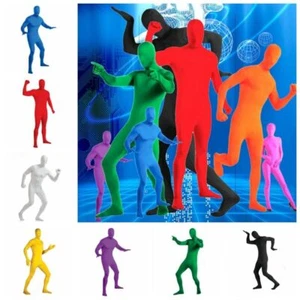 Spandex Suit Kid Adult Zentai Invisibility Cloak Skin Tight Bodysuit Girl - Picture 1 of 19