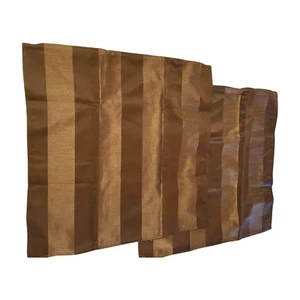 (2) IKEA Henrika Cushion Covers 20 x 20" Chocolate Brown Stripe Reversible NEW - Picture 1 of 3