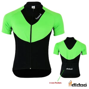 Men's Short Sleeve Cycling Shirts Bicycle Jersey Reflective MTB Bike Sportswears - Picture 1 of 3