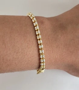 925 Sterling Silber Eiskette Armband - Bild 1 von 2