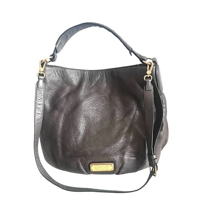 Marc by Marc Jacobs Gray Pebbled Leather Hillier Hobo Shoulder Bag Cross body - Image 1 of 4
