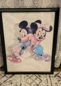 Klassischer Mickey und Minnie Vintage Poster Rahmen Druck Walt Disney 1986 20x26 - Bild 1 von 12