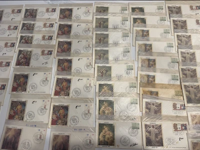 Vatican City 50 CHRISTMAS EASTER PEACE DAY 1979 1980 1981 1982 ORIGINAL SOUVENIr - Image 1 of 4