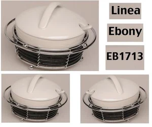 Bonbonniere Sugar Bowl in Steel Wire & Porcelain with Spoon EB1713 - Picture 1 of 1