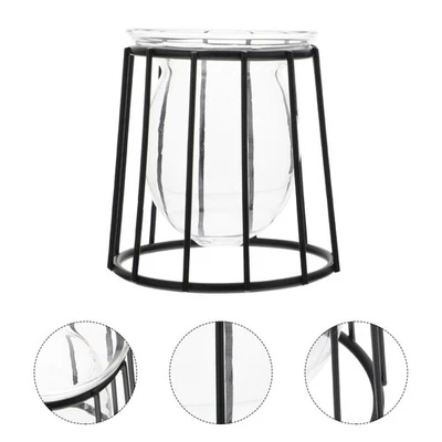  Glas Blumentopf Übertopf Hydrokulturvasen Hydroponische Glasvase - Bild 1 von 4