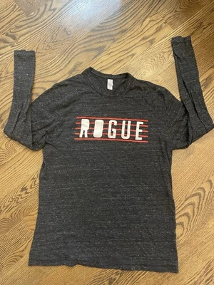 Camisa de manga larga para hombre Rogue XL gris jaspeado cuello redondo Foto 1 de 3