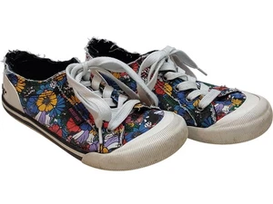 ROCKET DOG Women's Trainers UK 5 Floral Canvas Casual Comfort Lace Up Shoes - Picture 1 of 13