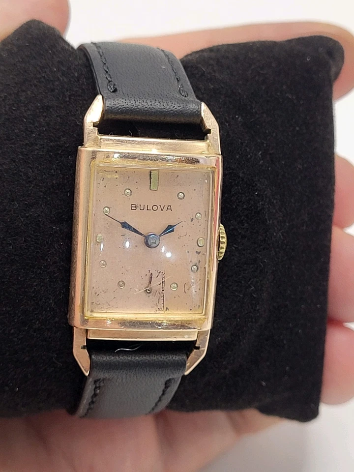 Bulova President 1942 14k Rose Gold Fill Case WWII ERA Manual Wind Unisex Watch - Image 1 of 4