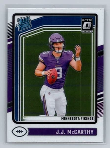 J.J. McCarthy 2024 Donruss Optic #235 Rookie Minnesota Vikings - Picture 1 of 2
