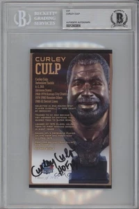 BAS Authenticated Auto Cut Signatures Curley Culp BGS Authentic Auto HOF - Picture 1 of 3