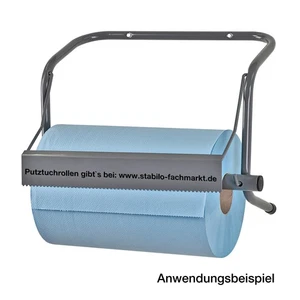 Putztuchrollenhalter Wandhalter Set 40cm mit Putztuchrolle 500 Blatt 36,5x35 cm - Bild 1 von 6