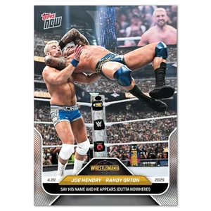 2025 Topps Now WWE #44 Joe Hendry vs Randy Orton Wrestlemania 41 - Cantidad - Imagen 1 de 1