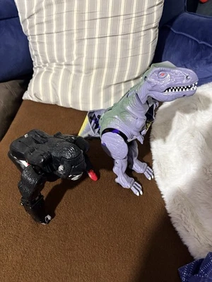 LOTE DE 2 Transformers Vintage Kenner Beast Wars Megatron y Optimus Primal Foto 1 de 4