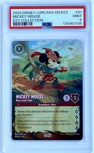 Colección Disney Lorcana D23 2024 Mickey Mouse Brave Little Tailor #1 PSA 9 - Imagen 1 de 1