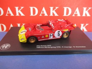 Die cast 1/43 Modellino Auto Alfa Romeo 33/3 1000 KM Nurburgring 1970 P. Courage - Foto 1 di 6