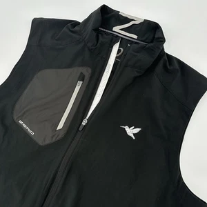 Zero Restriction Vest Mens XL Black Z700 Zip Stretch Golf Hummingbird Windblock - Picture 1 of 8