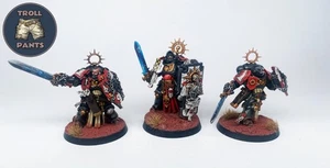 Warhammer 40k - Black Templars Space Marines - 3 Bladeguard Veterans - Picture 1 of 7