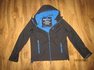 Superdry Original Windtrekker Mens Large Jacket Coat Black & blue - Picture 1 of 2