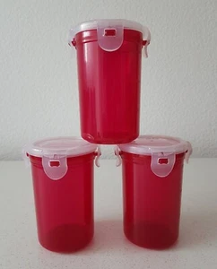 3 LocknLock Vorratsdosen SET Rund Beere 350 ml - Bild 1 von 3