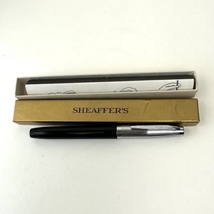 Penna stilografica vintage Sheaffer cartuccia penna stilografica punta con scatola e istruzioni USA - Foto 1 di 11