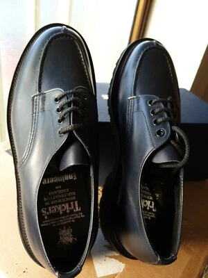 Tricker's APRON for Engineered Garments  UK 8 - 5 mens blue shoes NEW IN BOX - Imagen 1 de 4