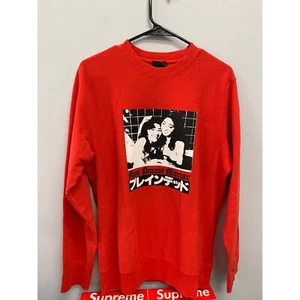 Braindead Bather Crewneck Red Size Medium BRAND NEW SHIPS NOW - Picture 1 of 3