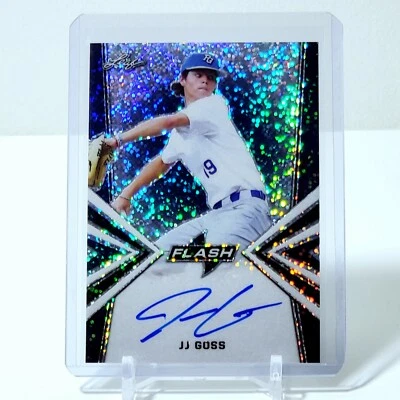 JJ Goss 2019 Leaf Flash On-Card Auto Blue 19/50 BA-JJG Tampa Bay Rays  - Image 1 of 2