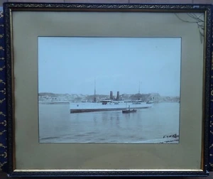 MARITIMES MESSAGERIES~INDUS PAQUEBOT~PROBE~FOTO DALMOUTH-MARSEILLE~Um 1900 - Bild 1 von 12