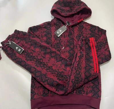 ADIDAS X IVY PARK BEYONCE TRACKSUIT CROSSOVER HOODIE PANTS SET CHERRYWOOD XS NEW - Image 1 of 4