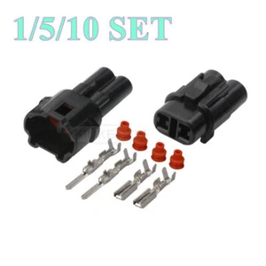 2 Pin Sumitomo MT090 Motorcycle Connector Plug Socket Kit for Kawasaki Suzuki - Picture 1 of 5