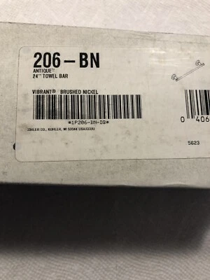 KOHLER 206-BN ANTIGUO 24” TOALLERO NÍQUEL CEPILLADO Foto 1 de 3