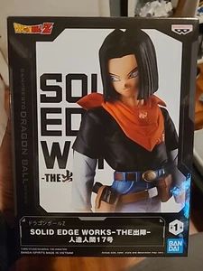Android 17 Solid Edge Works Figure Dragon Ball Z Statue Banpresto NEW - Picture 1 of 2