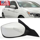 White Side Mirror Right Passenger Side Replaces For Honda Accord 4dr Sedan 14-17