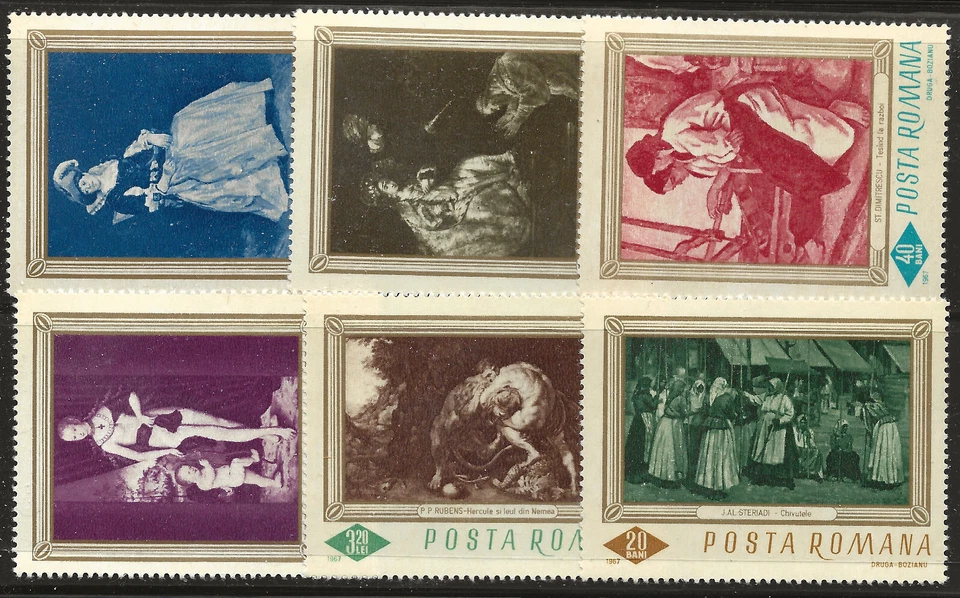 Romania Scott #1907-12, Singles 1967 Juego Completo FVF MNH Foto 1 de 1