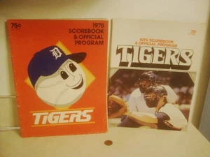 Auténticos programas oficiales de los Tigres de Detroit 1978 y 79 v Baltimore y Cleveland! - Imagen 1 de 12