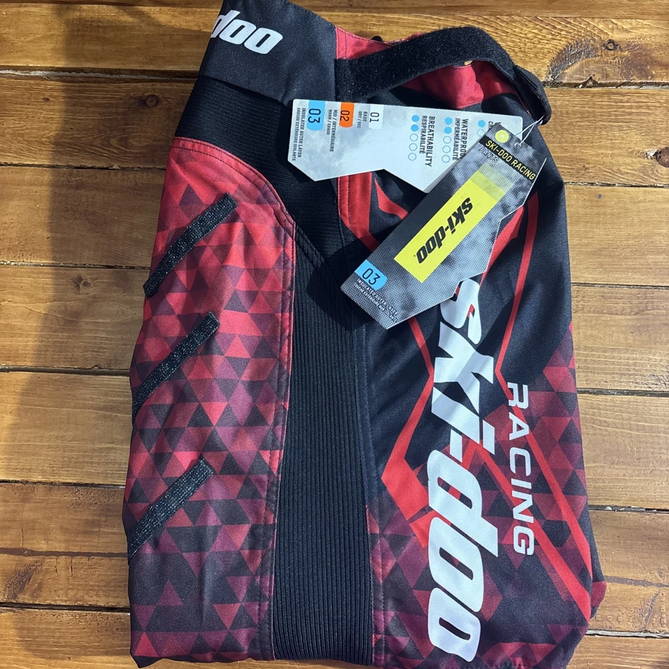 2022 SKI-DOO RACING PANTS Men Medium 441655 Red Black Insulated Outer Layer