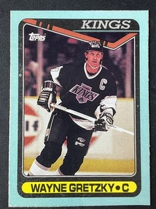 1990-91 Topps Box Bottoms #D Wayne Gretzky Los Angeles Kings en muy buen estado-en muy buen estado - Imagen 1 de 2