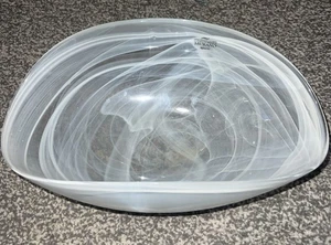 Murano Vetro Eseguito Secondo la Tecnica Del Maestri Di Ciotola Vetro Swirl Design - Foto 1 di 5