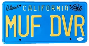 Cheech Marin & Tommy Chong Signed Up in Smoke License Plate (JSA) - Picture 1 of 2