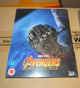 Avengers: Infinity UK war Exclusive Limited Steelbook (Blu-ray) & 3D Blu-ray - Picture 1 of 2
