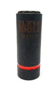 Klein Tools 66014 High Torque 2-in-1 Impact Socket, 12-Point, 7/8 and 11/16 Inch - Picture 1 of 8