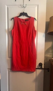 Damen Ivanka Trump Gold Kette Akzent ärmellos Bleistift Kleid Größe 10 - Bild 1 von 8